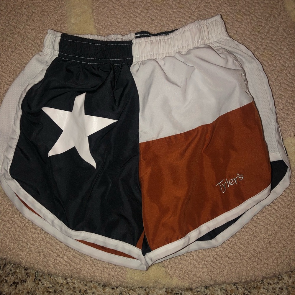 TEXAS shorts with the texas longhorn colors!!!